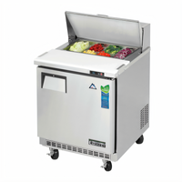 Everest Refrigeration EPBNR1 Back-Mount Sandwich Prep Table, 27-3/4 Inch, 8 Cubic Feet, 1 Door
