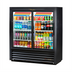 Thumbnail image #1 for True 2-Section Glass Door Merchandiser Cooler with Sliding Low-E Doors