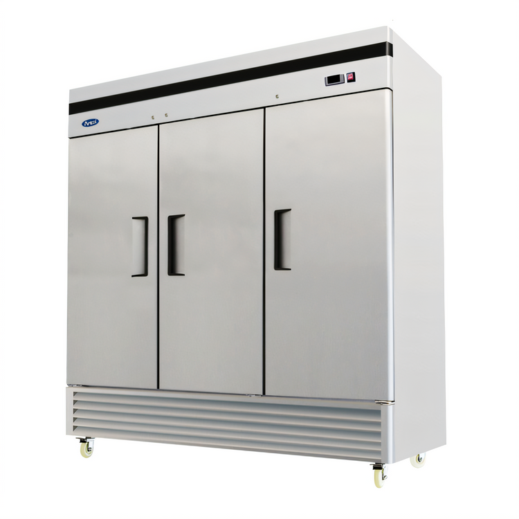 Product image #1 for Atosa 3-Section Bottom-Mount Reach-In Freezer with Solid Locking Doors