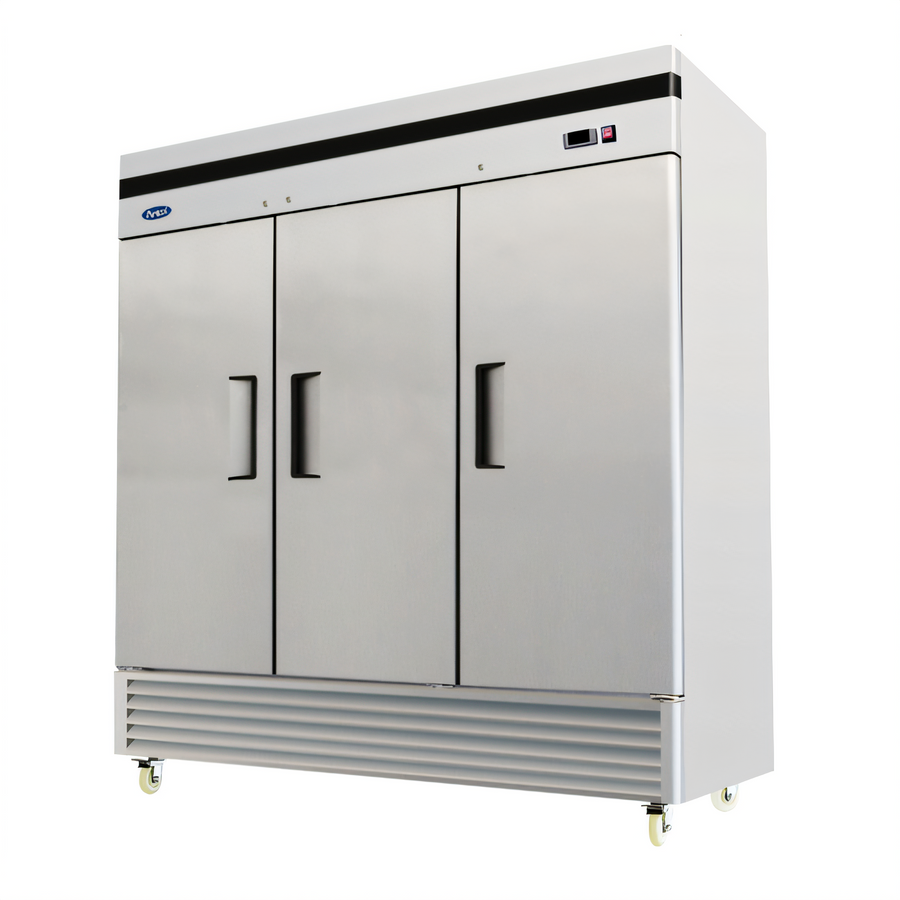 Product image #1 for Atosa 3-Section Bottom-Mount Reach-In Freezer with Solid Locking Doors