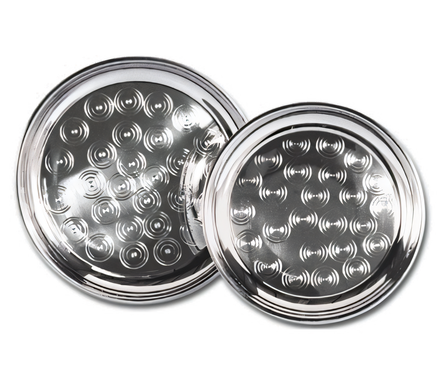 Product image #1 for Admiral Craft 17-3/4-Inch Round Stainless Steel Cater Tray with Swirl Design