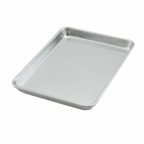 Product image #1 for Quarter-Size Solid Aluminum Sheet Pan / Serving Tray, 9-1/2 x 13 Inch, Closed Bead