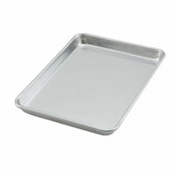 Quarter-Size Solid Aluminum Sheet Pan / Serving Tray, 9-1/2 x 13 Inch, Closed Bead