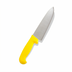 Thumbnail image #1 for Crestware 8-Inch Cook's Knife with High Carbon German Steel Blade and Yellow Polypropylene Handle