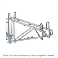 Metro Super Erecta Stainless Steel Double Direct Wall Mount Shelf Support for 21-Inch Shelves