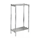 Thumbnail image #1 for Channel Manufacturing Lifetime Tough DR2442-2 2-Shelf Channel-Style Aluminum Dunnage Shelving, 42 x 24 x 64 Inches