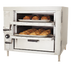 Thumbnail image #1 for Bakers Pride HearthBake Series GP61 Countertop Double-Compartment Gas Pizza/Bake Oven with 2 Cordierite Decks