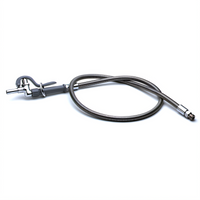 T&S Brass Pot and Glass Filler with Self-Closing Spray Valve and 68-Inch Flexible Stainless Steel Hose