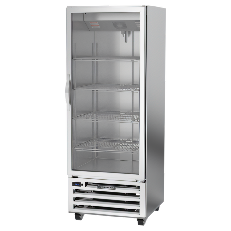 Product image #1 for Beverage-Air RI18HC-G One-Section Reach-In Refrigerator with Glass Door, 16.85 Cu. Ft., Stainless Steel