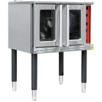 Thumbnail image #1 for Serv-Ware SECO-2201-V Full-Size Electric Single-Deck Convection Oven, 220V, Stainless Steel, Manual Controls
