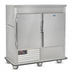 Thumbnail image #1 for FWE URS-14-GN 2-Section Mobile Refrigerated Cabinet with 2 Solid Doors, 64-80 Plate Capacity