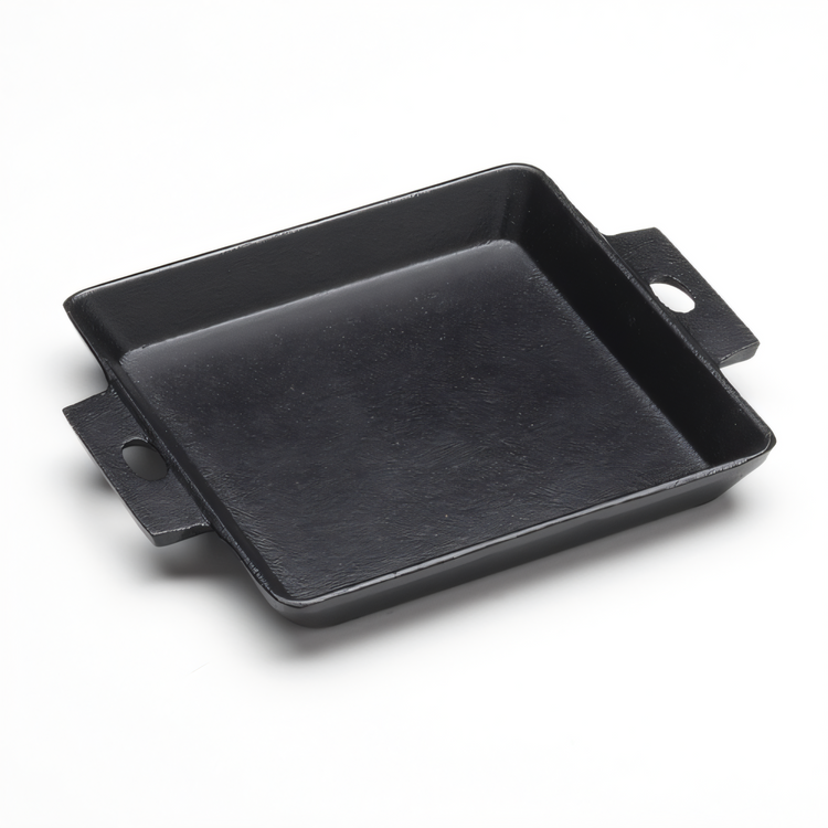 Product image #1 for American Metalcraft Pre-Seasoned Square Cast Iron Casserole, 9.5 oz, Black