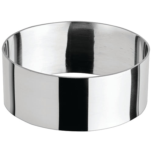 Product image #1 for Winco Oval Stainless Steel Pastry Mold, 3 x 1-3/8 Inch, Mirror Finish
