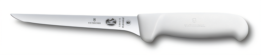 Product image #1 for Victorinox Fibrox® HACCP 6-Inch Straight Narrow Flexible Boning Knife with White Fibrox Pro Handle