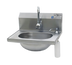 Thumbnail image #1 for Eagle Group Wall-Mount Hand Sink with Battery-Powered Electronic Eye Gooseneck Spout, Soap Dispenser, Basket Drain, 304 Stainless Steel