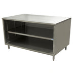 Thumbnail image #1 for BK Resources CST-3036 Stainless Steel Chef Table with Open-Front Cabinet Base, 14-Gauge Top, 36 x 30 x 34-3/4 Inches