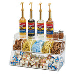 Thumbnail image #1 for Cal-Mil 3643-10 10-Section Clear Plastic Condiment Holder, 21"W x 12"D x 12"H