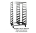 Thumbnail image #1 for Dinex Mobile Double-Bank Full-Height Open-Sided Aluminum Utility Rack for 24 18 x 26 Pans