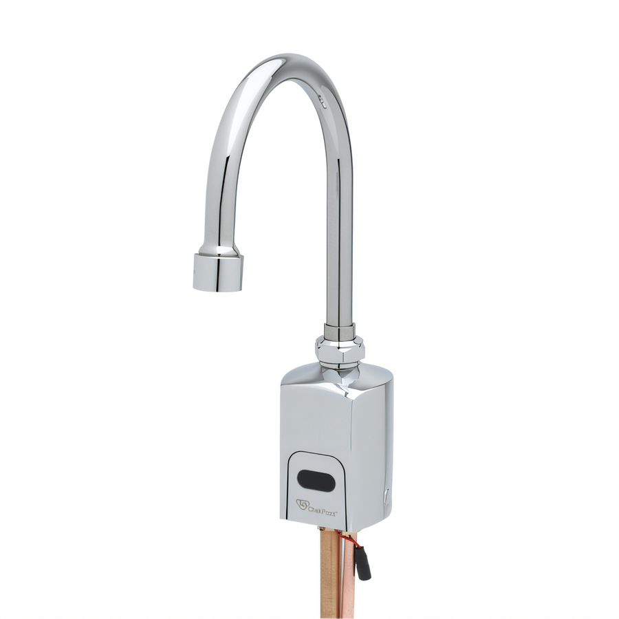 Product image #1 for T&S ChekPoint Touchless Electronic Deck Mount Faucet with Swivel/Rigid Gooseneck Spout, 0.5 GPM