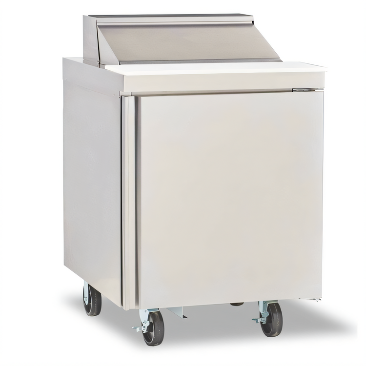 Product image #2 for Delfield 27-Inch Single-Section Sandwich/Salad Top Refrigerator with Cutting Board and 6 Pans
