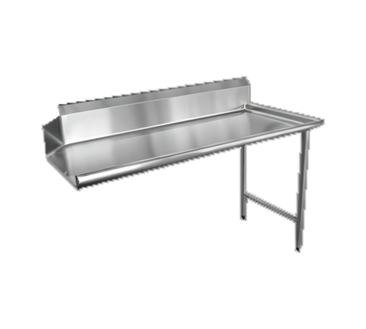 Product image #1 for Omcan 36-Inch Right-Side Straight Clean Dish Table, 304 Stainless Steel