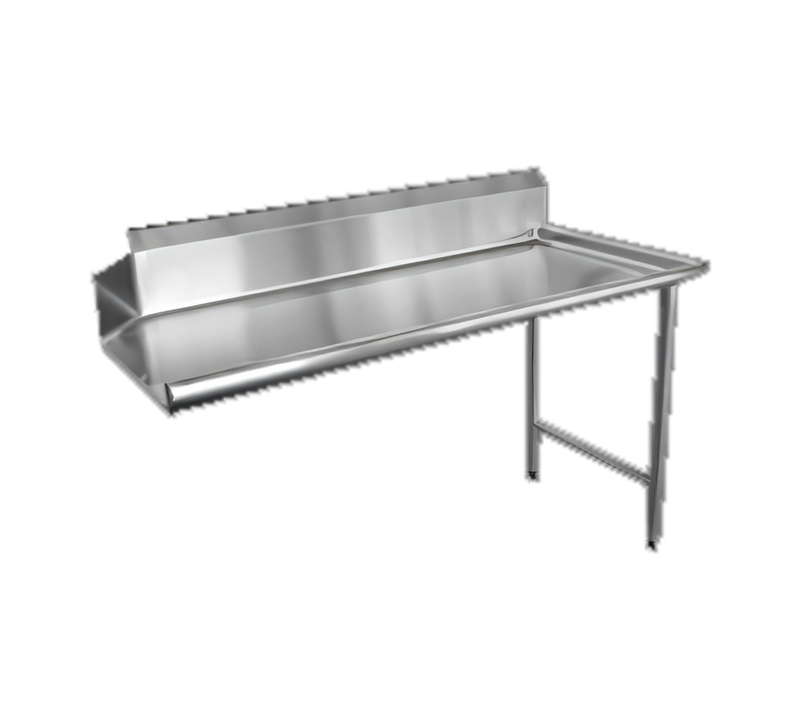 Product image #1 for Omcan 36-Inch Right-Side Straight Clean Dish Table, 304 Stainless Steel