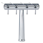 Thumbnail image #1 for Micro Matic USA Havana HAVANA4-C-W Single-Column 4-Faucet Countertop Air-Cooled Wine Font, Chrome Finish