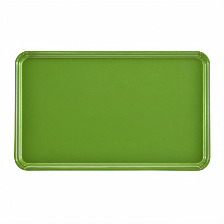 Product image #2 for Cambro Camtray Rectangular High-Impact Fiberglass Serving Tray, 12-1/2 x 16-1/2 in, Limeade