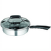 Thumbnail image #1 for Winco 4-Cup Stainless Steel Egg Poacher Set with Tempered Glass Lid, Non-Stick, Induction Ready