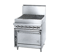 Jade Range Titan JTRH-36B 36-Inch Heavy Duty Gas Charbroiler Range with Cabinet Base
