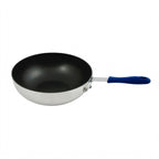 Thumbnail image #1 for Winco ASFP-11NS 11-Inch Round Flat-Bottom Aluminum Stir Fry Pan with Non-Stick Coating and Heat-Resistant Silicone Handle Case of 6
