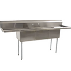 Thumbnail image #1 for Eagle Group BlendPort® BPS-1854-3-FE 3-Compartment Stainless Steel Sink, 59"W, 18" x 18" Bowls, 12" Deep, Legs, No Drainboards