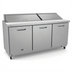 Thumbnail image #1 for Kelvinator Commercial 71-11/16-Inch Three-Section Refrigerated Sandwich/Salad Prep Table, 18 1/6 GN Pan Capacity