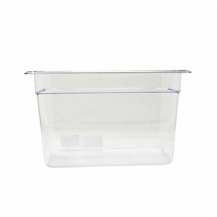 Product image #1 for Omcan USA 1/3 Size Clear Polycarbonate Food Pan, 7-7/8 Inch Deep
