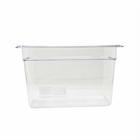 Omcan USA 1/3 Size Clear Polycarbonate Food Pan, 7-7/8 Inch Deep
