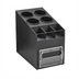 Thumbnail image #1 for Black ABS Countertop Napkin Dispenser/Organizer with 100-Napkin Capacity