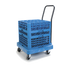 Thumbnail image #1 for OptiClean Blue Polypropylene Glass Rack Dolly with Push Handle, 350 lb Capacity