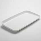 Thumbnail image #1 for American Metalcraft LFTPW22 22-Inch Rectangular White Melamine Platter Case of 6