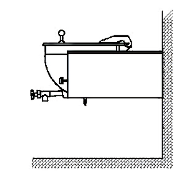Product image #1 for Legion LSWC-60 60 Gallon Direct Steam Full-Jacketed Wall-Mount Kettle