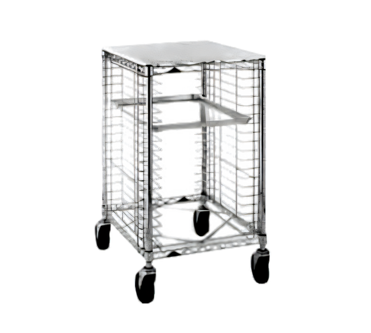 Product image #1 for Metro Portable Half-Height End-Load Wire Prep Rack with Poly Top, 8-Pan Capacity