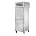 Thumbnail image #1 for True SPEC SERIES 1-Section Pass-Thru Reach-In Refrigerator with Solid Half Front Doors and Glass Rear Door, Stainless Steel