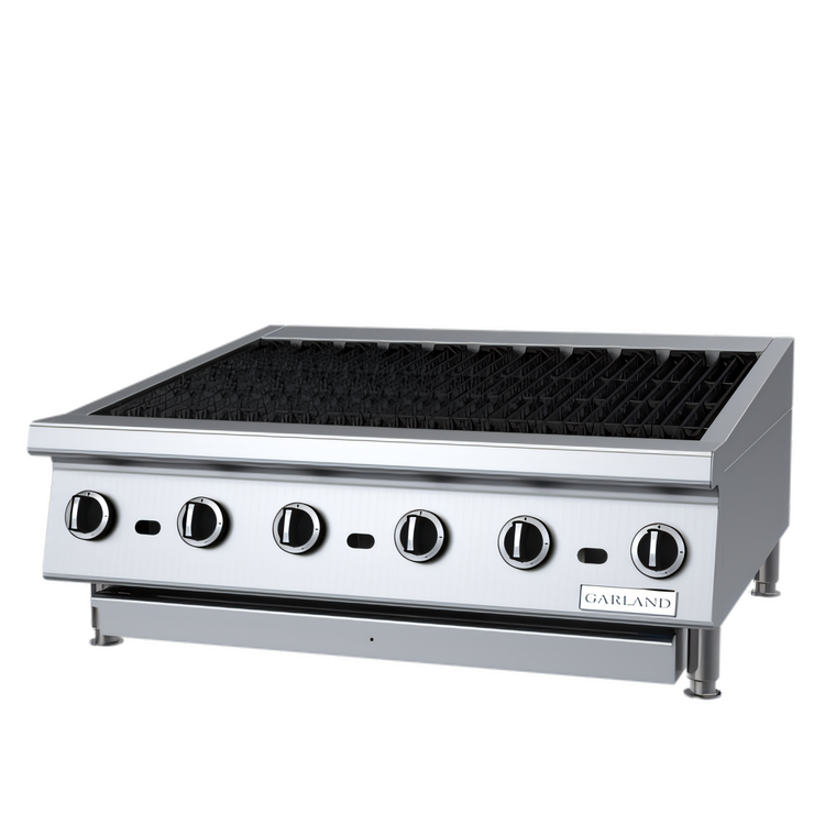 Product image #1 for Garland Heavy-Duty 36-Inch Countertop Gas Radiant Charbroiler with Non-Adjustable Cast Iron Grates