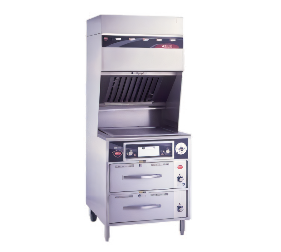 Product image #1 for Wells Ventless Electric Griddle with 22" x 18" Grill Area and 2-Drawer Warmer Base