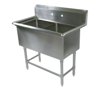 John Boos Pro-Bowl 2-Compartment Stainless Steel Commercial Sink with 20