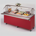 Thumbnail image #1 for Dinex Reflections Mobile Modular Solid Top Serving Counter, 60 x 30 x 36 in, Stainless Steel Top, Enclosed Base