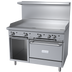 Thumbnail image #1 for Garland G Starfire Pro 48-Inch Gas Restaurant Range with 5/8-Inch Griddle, Convection Oven and Storage Base