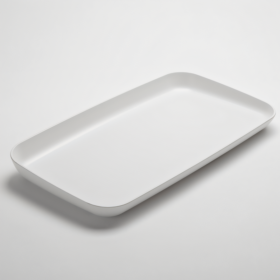 Product image #1 for American Metalcraft 22-Inch Rectangular White Melamine Platter