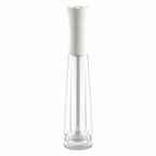Thumbnail image #1 for Omcan USA TRE SPADE 43702 Tosca Series Salt Mill, 10" Tall, Beech Wood with Acrylic Base, White Finish