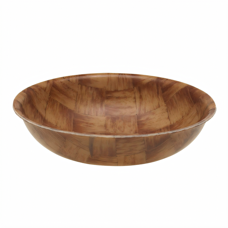 Product image #1 for Cambro 8F301 8-Inch Fiberglass Salad Bowl, Dark Basketweave, 31.2 oz.