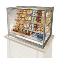 Italian Glass Series 48-Inch Self-Serve Drop-In Refrigerated Counter Display Case